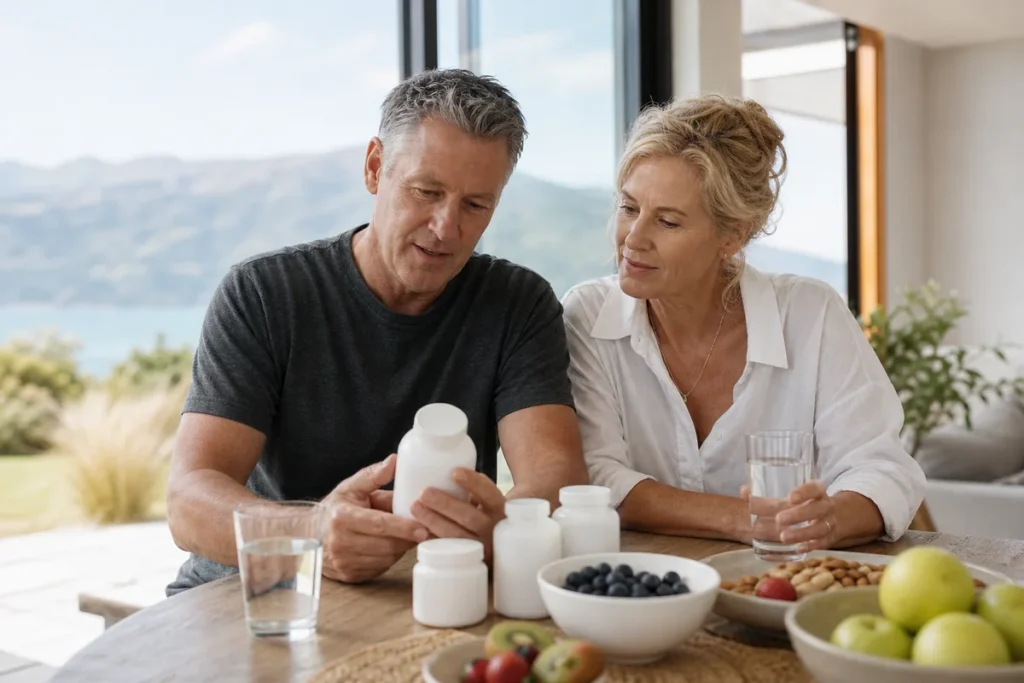 Supplement capsules for over-50s wellness, from the ThrivingKiwi NZ best supplements after fifty guide.